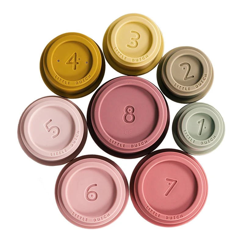 Little Dutch Stacking Cups - Pink 5 Little Dutch Stacking Cups - Pink - Image 5