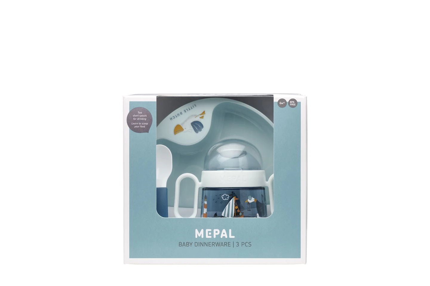 Little Dutch Mepal Baby Dinnerware Set - Sailors Bay 2 Little Dutch Mepal Baby Dinnerware Set - Sailors Bay - Image 2