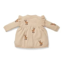 Little Dutch Knitted Christmas Dress Long Sleeves - Ruffles -Little Dutch CL29323122 Knittedrufflesdress 2