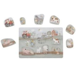 Little Dutch Wooden Sound Puzzle - Little Farm -Little Dutch Capture24