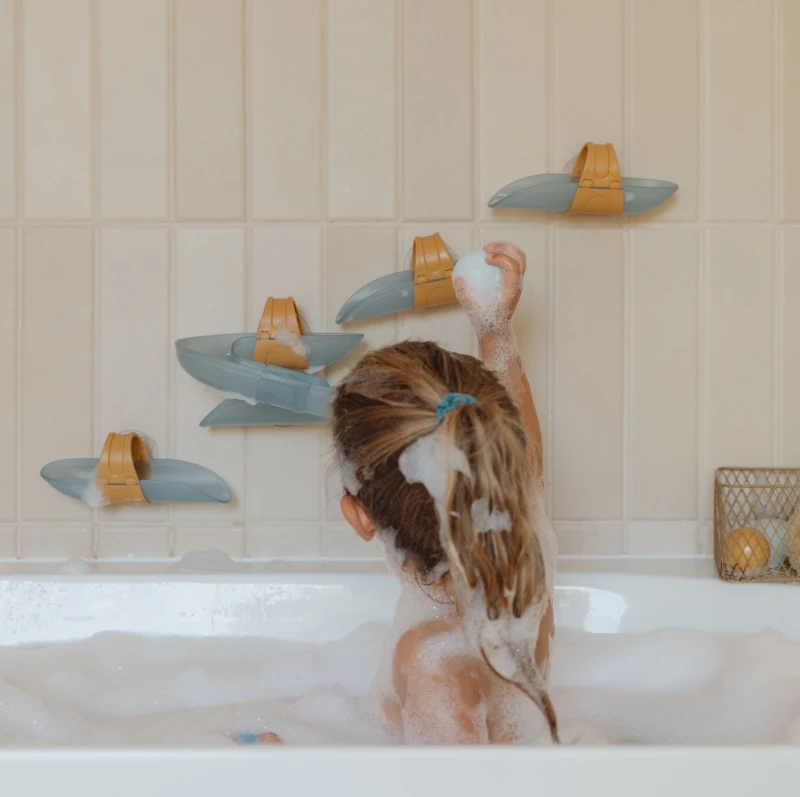 Little Dutch Bathtub Ball Track - Blue 2 Little Dutch Bathtub Ball Track - Blue - Image 2