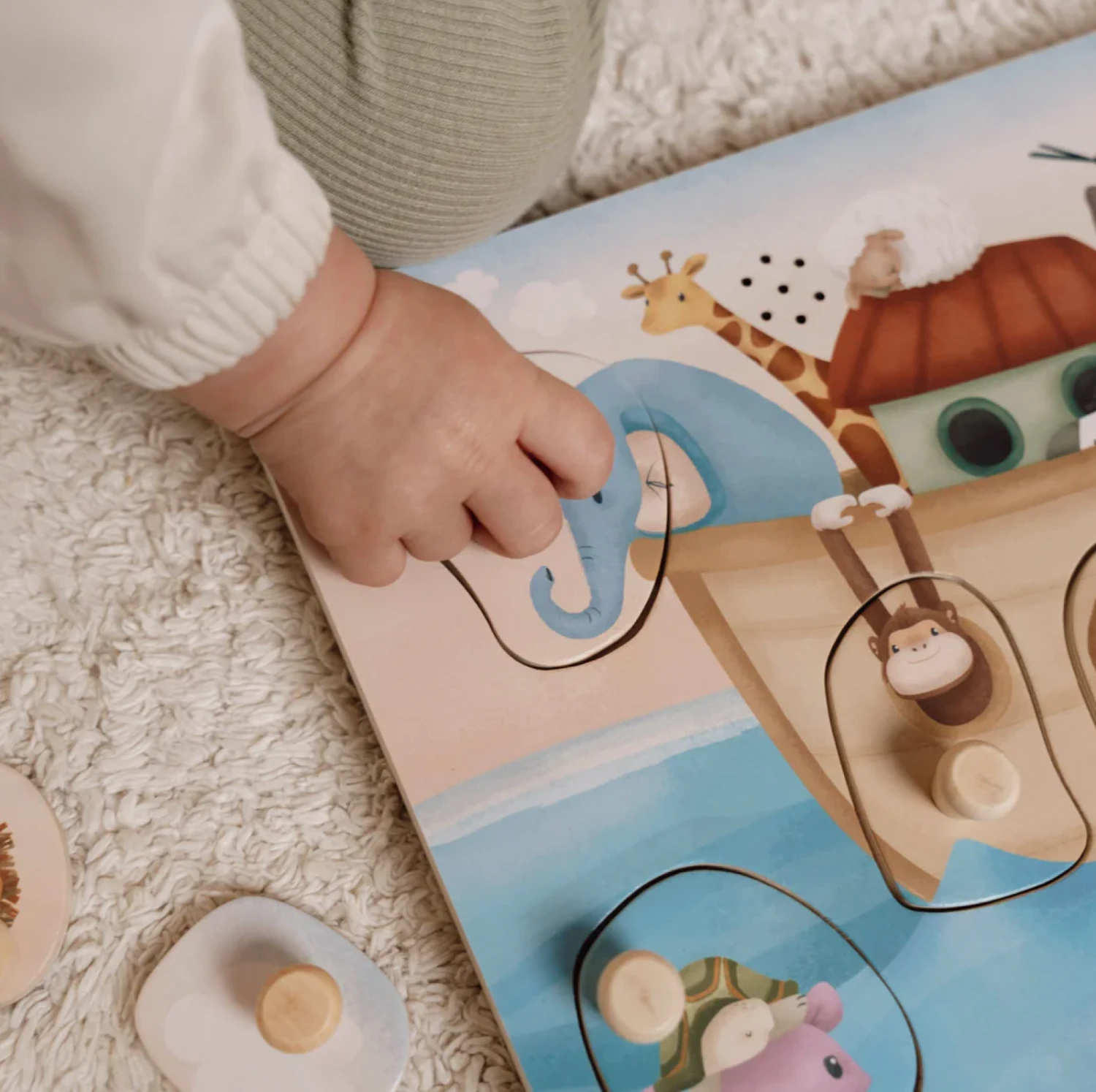 Little Dutch Wooden Sound Puzzle - Noah's Ark 2 Little Dutch Wooden Sound Puzzle - Noah's Ark - Image 2