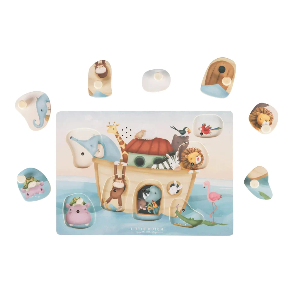 Little Dutch Wooden Sound Puzzle - Noah's Ark 3 Little Dutch Wooden Sound Puzzle - Noah's Ark - Image 3