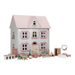 Little Dutch Pink Medium Dolls House With Furniture