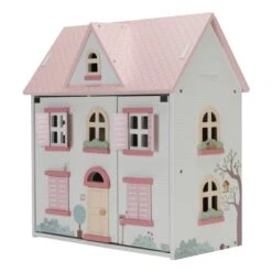 Little Dutch Pink Medium Dolls House With Furniture -Little Dutch LD7117WoodenDollhouse 4