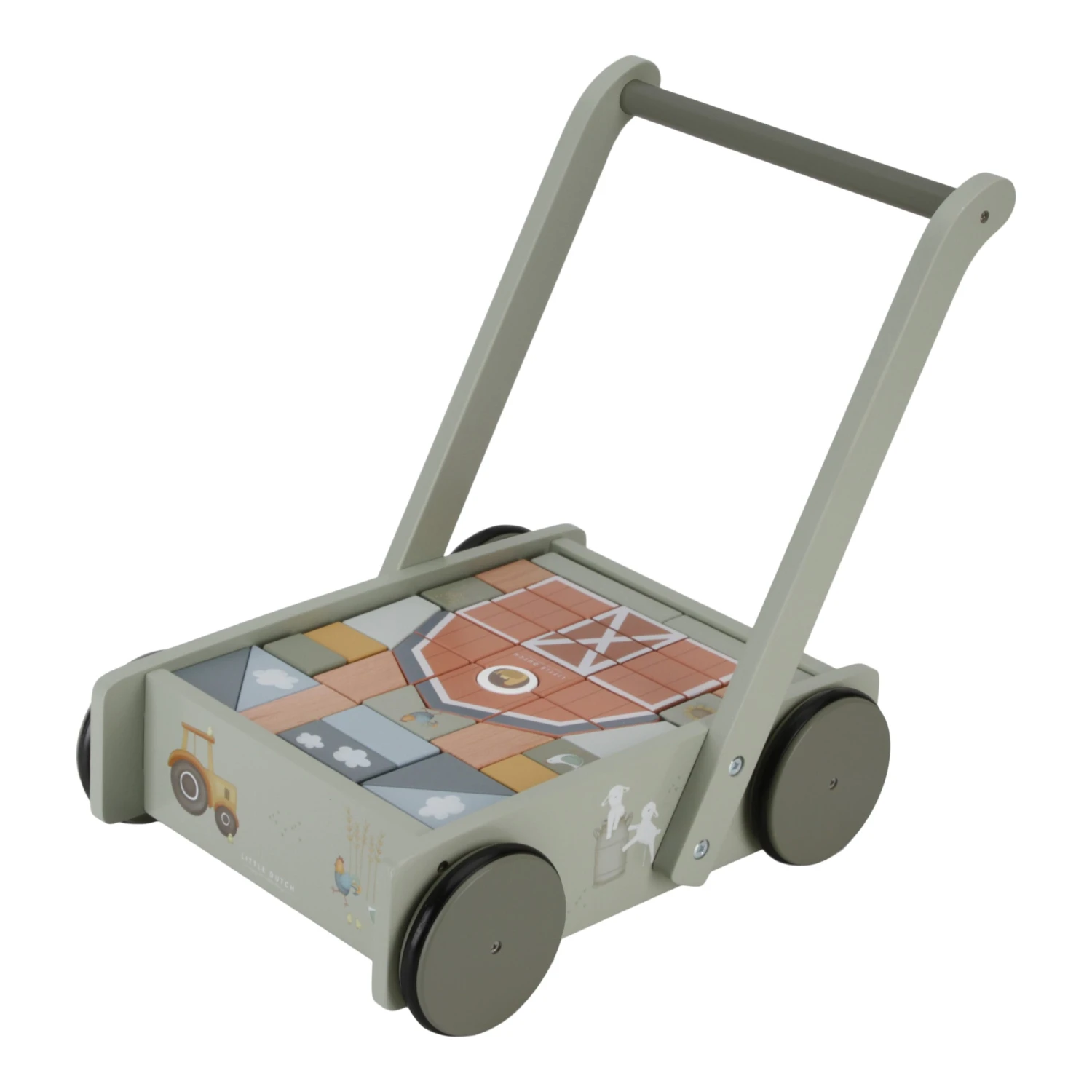 Little Dutch Walker/Block Trolley - Little Farm 1 Little Dutch Walker/Block Trolley - Little Farm