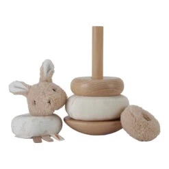 Little Dutch Rocking Ring Stacker - Baby Bunny -Little Dutch LD8858RockingRingStacker Babybunny 2