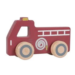 Little Dutch Wooden Emergency Services Vehicles -Little Dutch fire engine wooden toy