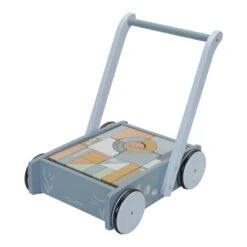 Little Dutch Baby Walker / Block Trolley - Ocean Blue