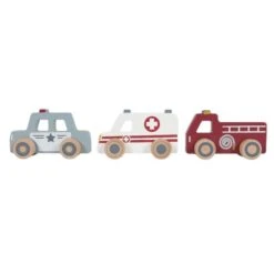 Little Dutch Wooden Emergency Services Vehicles